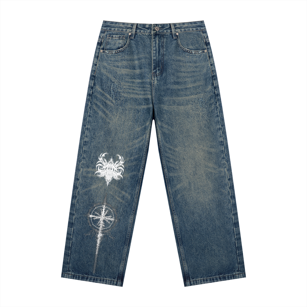 denim,jeans,badsector,bleach,WHITEINK,Cybersigilism,bluejeans,inked,casual,menspants,mensjeans,tattoojeans,inkedjeans