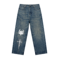 denim,jeans,badsector,bleach,WHITEINK,Cybersigilism,bluejeans,inked,casual,menspants,mensjeans,tattoojeans,inkedjeans