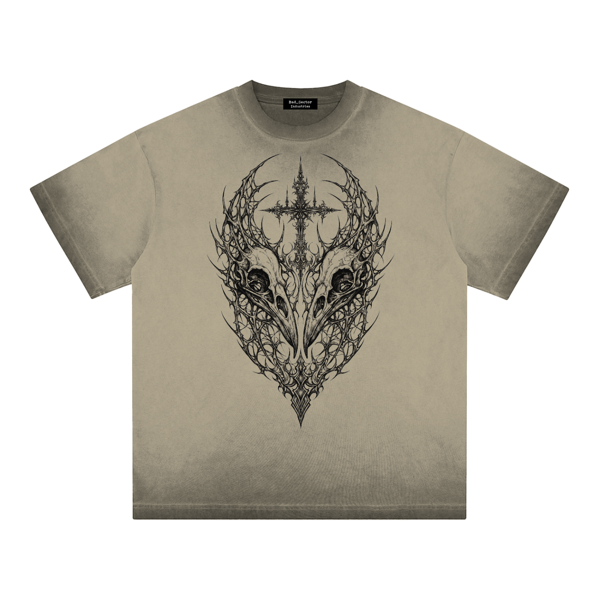 Tshirt,ReverseDyed,Vintage,NeoFolk,Viking,Odin,Raven,Skulls,KHAKI,PURPLE,GREY,GREEN