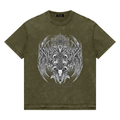 tshirt,mineralwash,oversized,stitchingdetail,OLIVE,APRICOT,BLACK,NAVY,CHARCOAL,NEOFOLK,GOTH,DARK,SKULLS