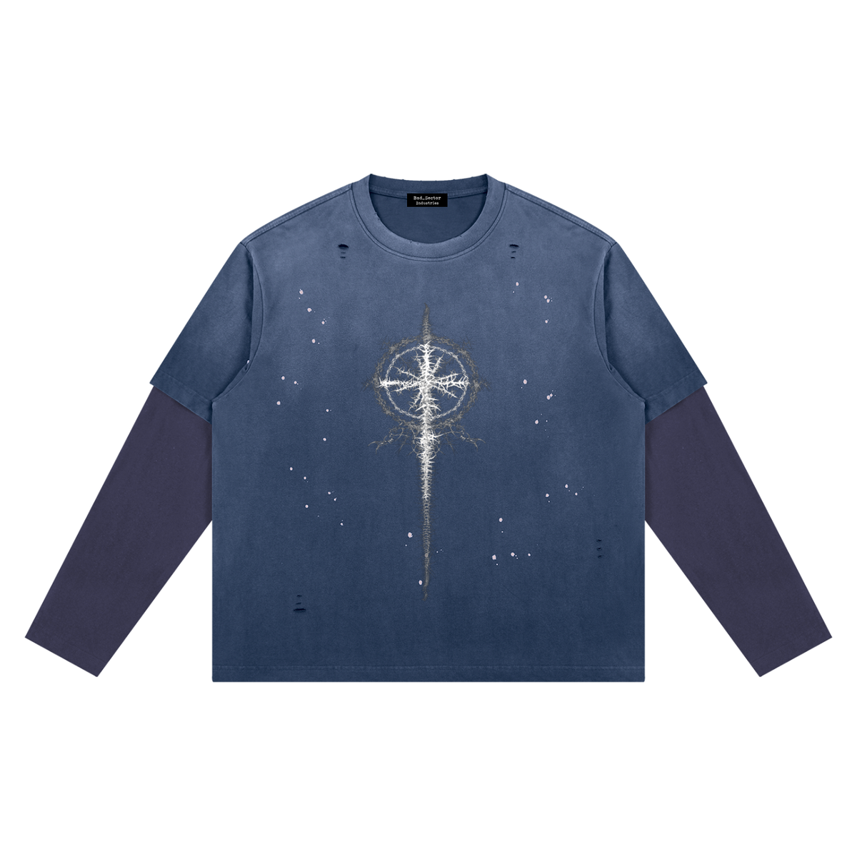 Necromancer Blade Distressed Grey/Bl/Blk/ Tshirt