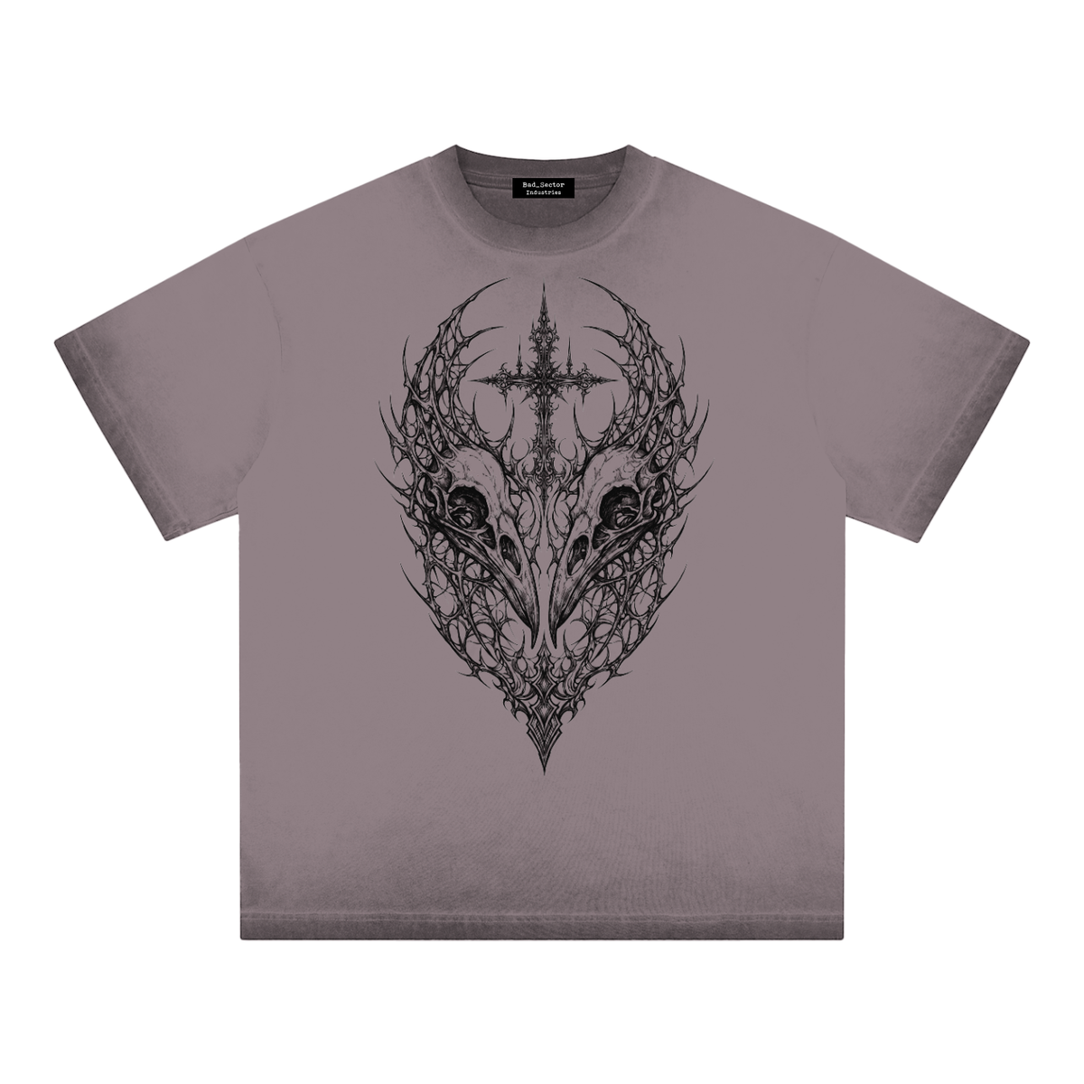 Tshirt,ReverseDyed,Vintage,NeoFolk,Viking,Odin,Raven,Skulls,KHAKI,PURPLE,GREY,GREEN