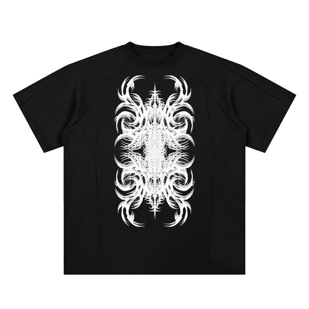Danse Macabre Oversized Paneled Raglan T-Shirt