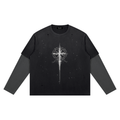 Necromancer Blade Distressed Grey/Bl/Blk/ Tshirt