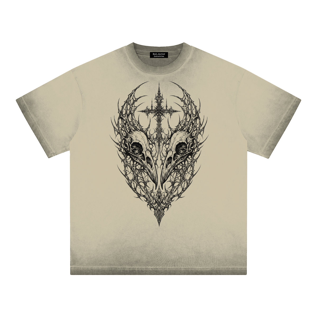 Tshirt,ReverseDyed,Vintage,NeoFolk,Viking,Odin,Raven,Skulls,KHAKI,PURPLE,GREY,GREEN