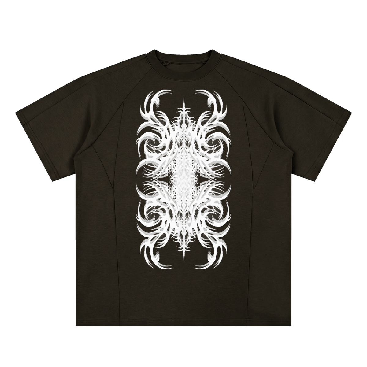 Danse Macabre Oversized Paneled Raglan T-Shirt